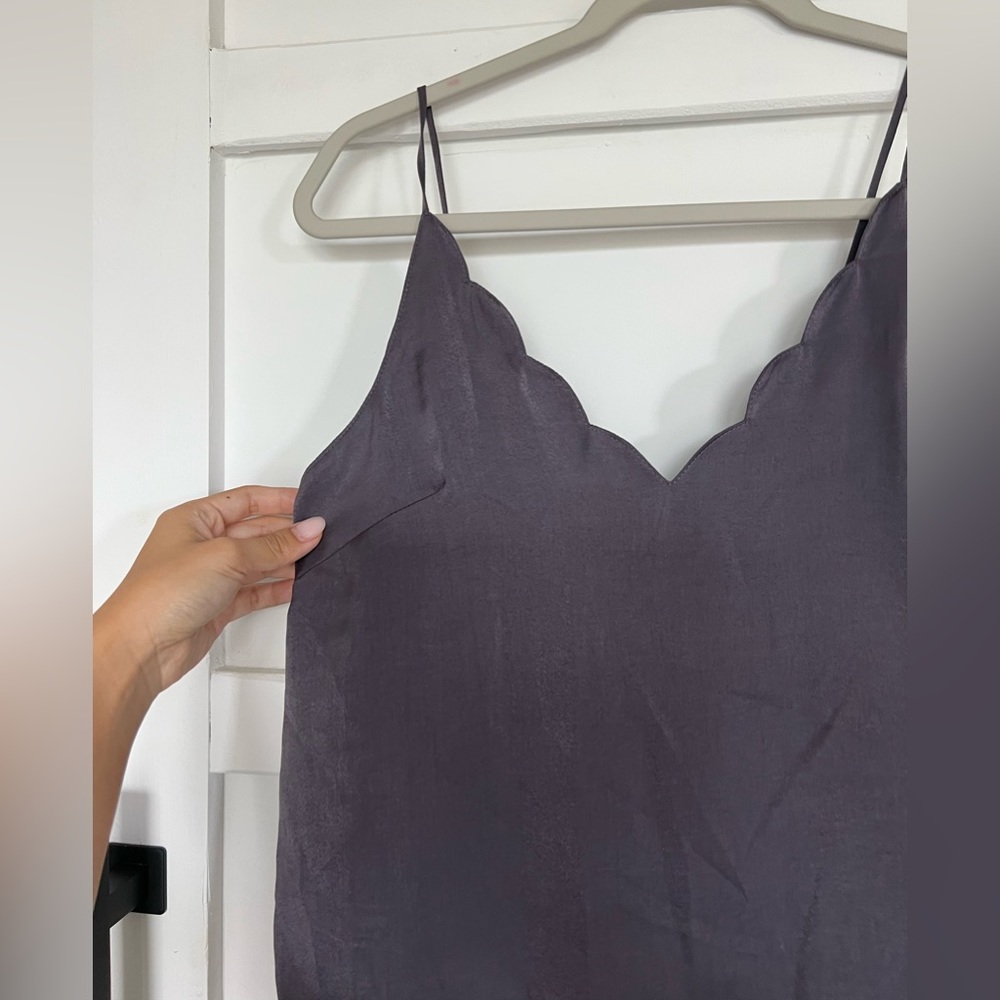 Topshop scalloped tank top